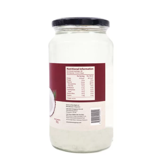 Organic Extra Virgin Coconut Oil 1 Liter