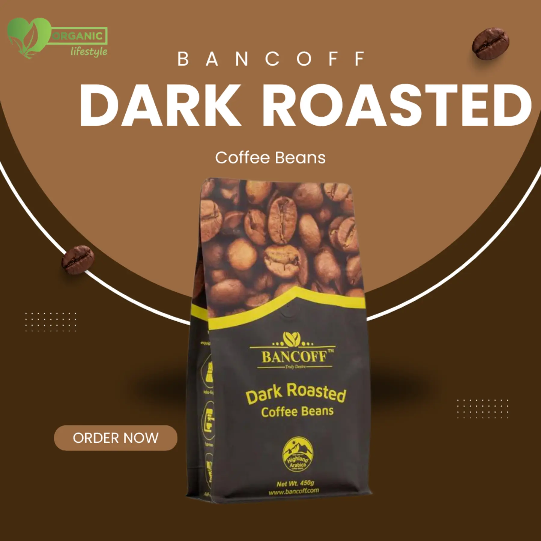 Bancoff Dark Roasted Coffee Beans