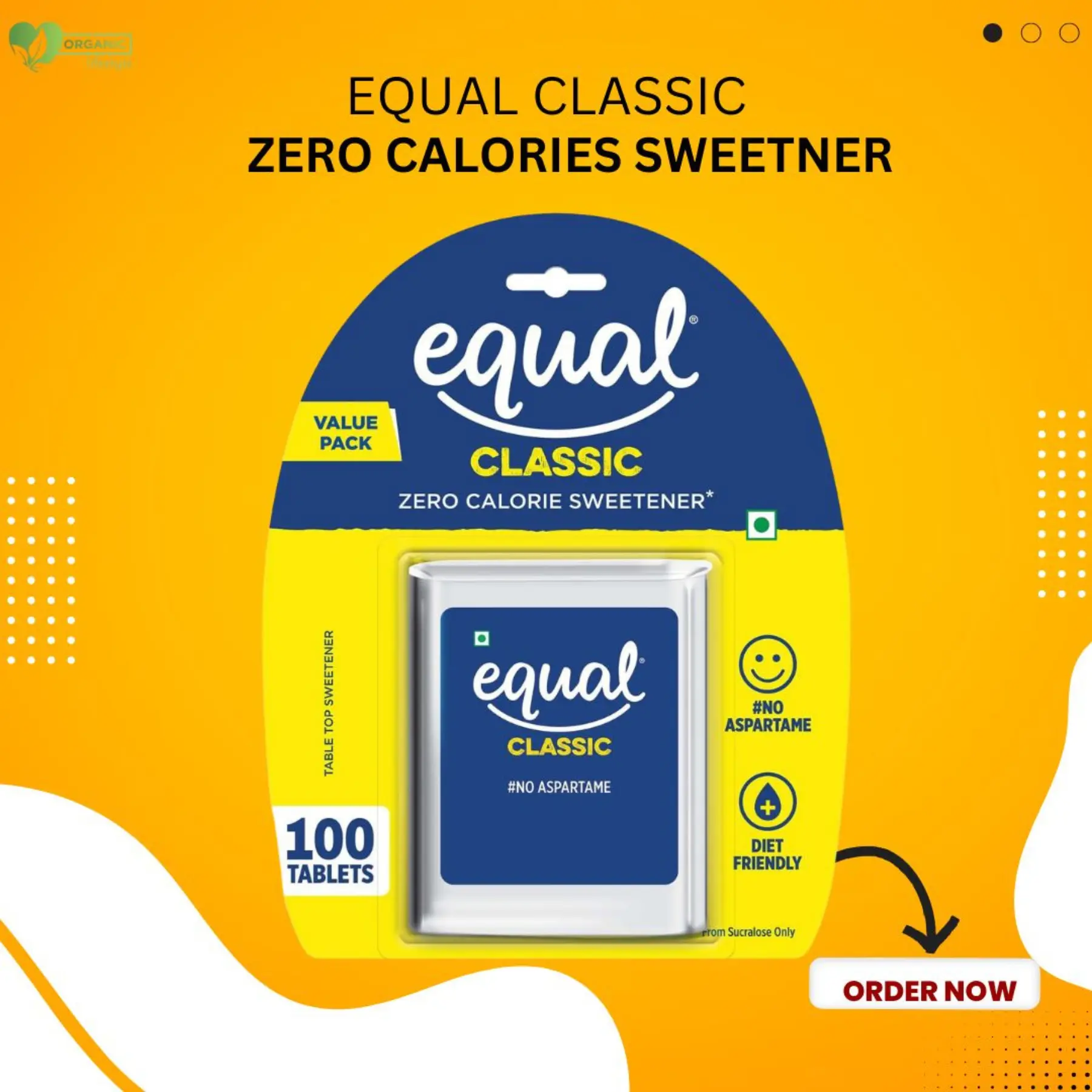 Equal Classic Zero Calorie Sweetener Tablets price in bd