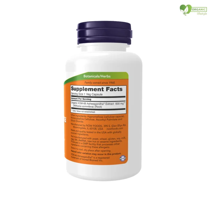 NOW KSM 66 Ashwagandha Capsules - 90 capsules ( USA ) price in Bangladesh