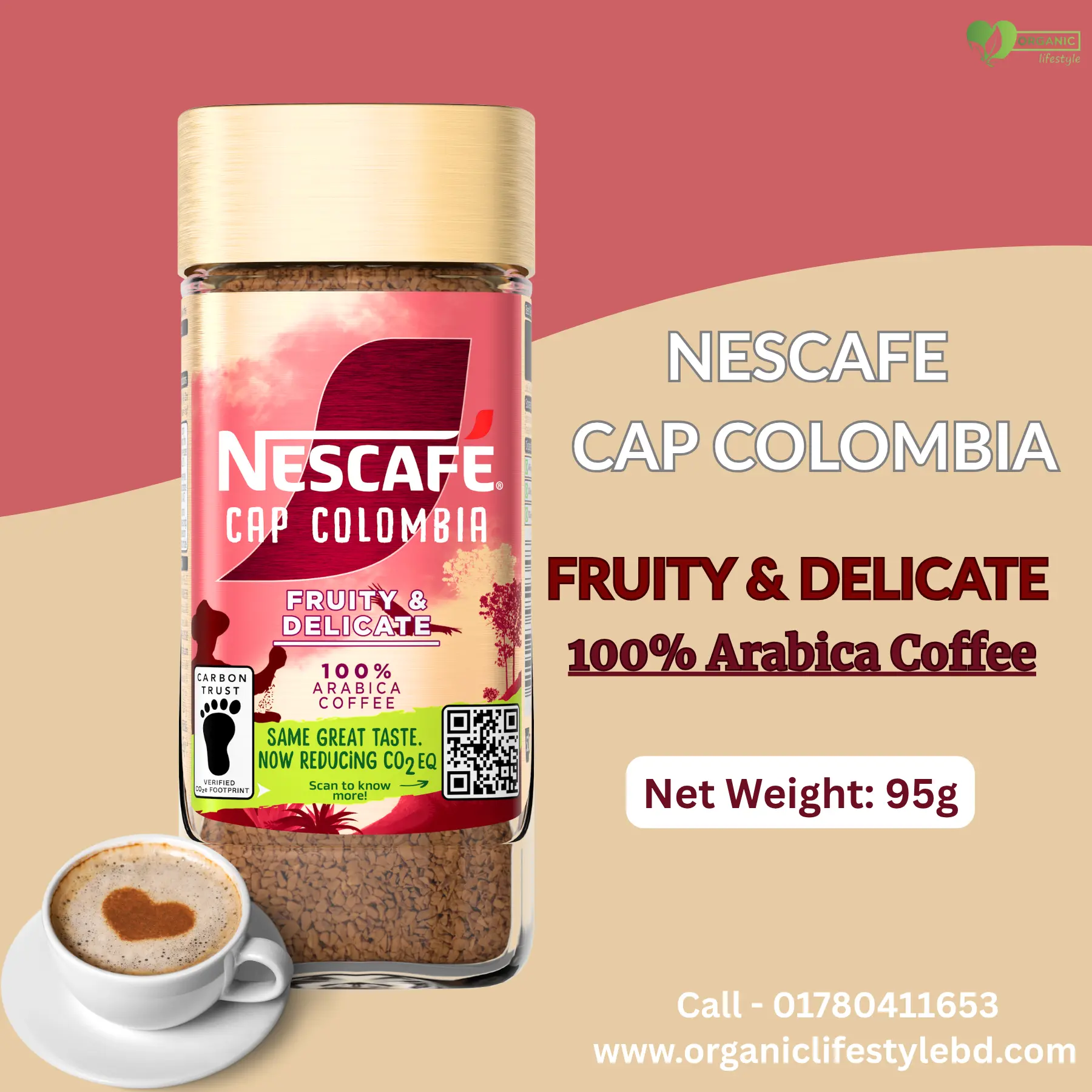 Nescafe Cap Colombia Fruity & Delicate 100% Arabica instant coffee price in Bangladesh
