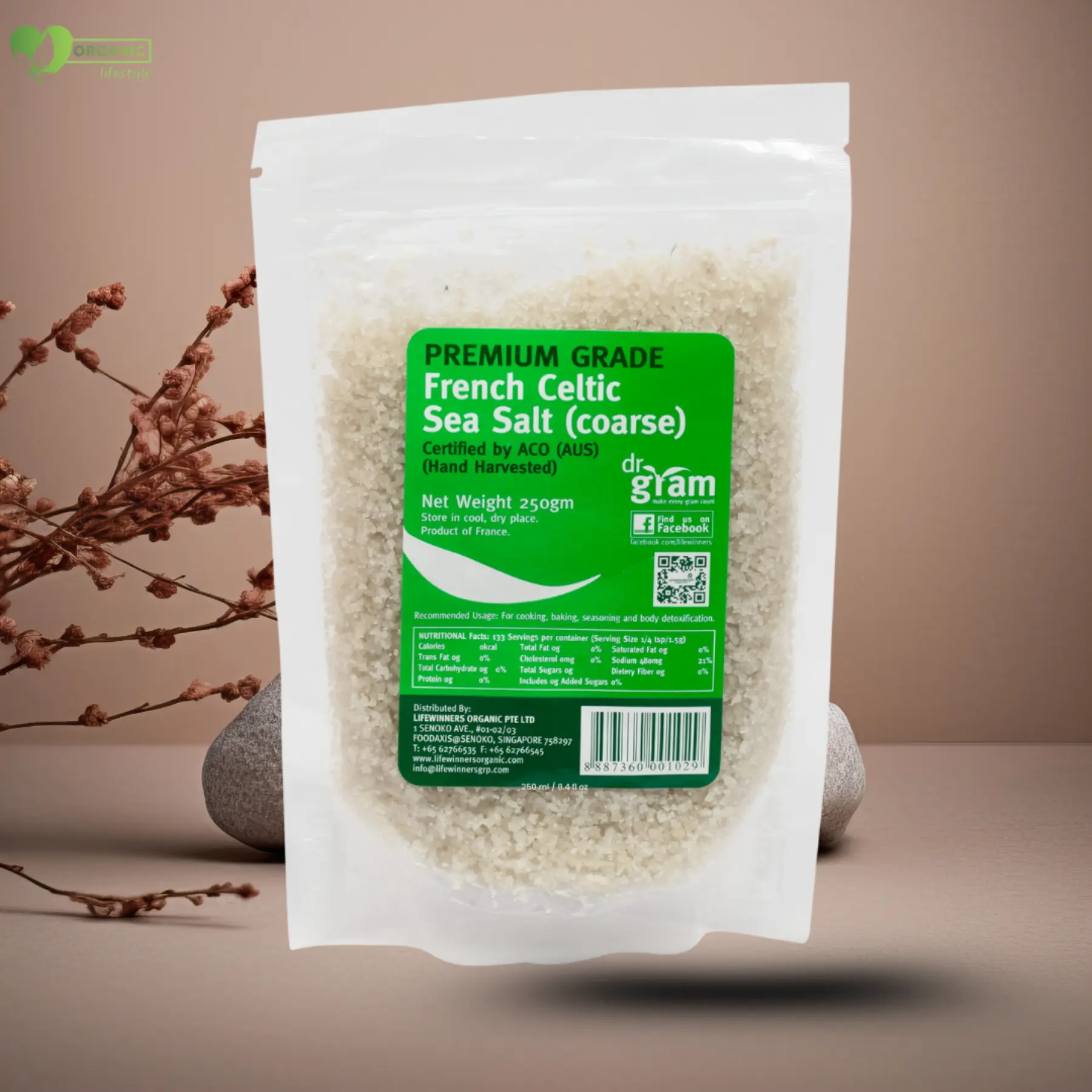 Dr Gram French Celtic Sea Salt (Coarse) 250gram price in bd