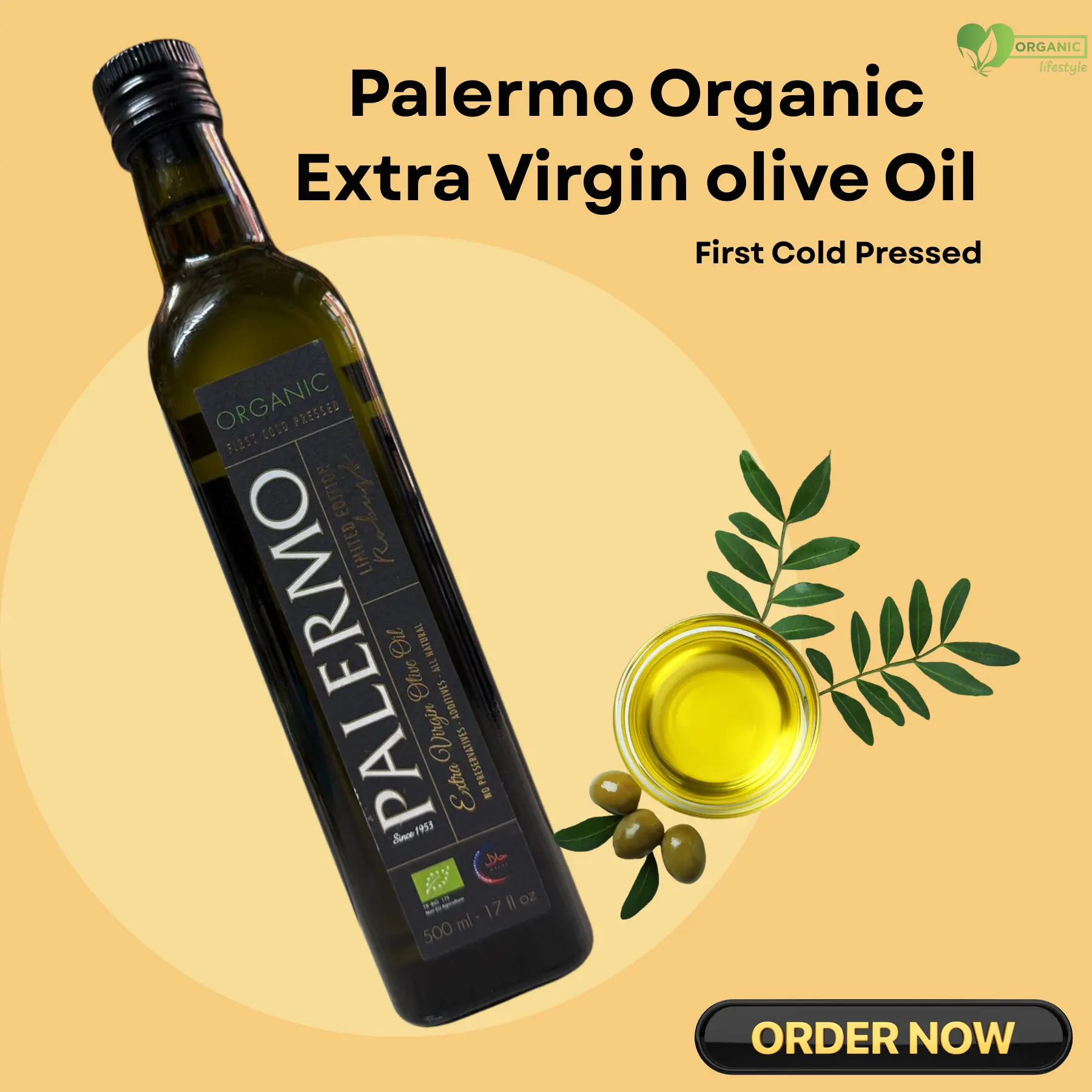 Palermo Organic Extra Virgin olive Oil First cold pressed price in BD