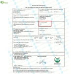 Biozhen organic Transaction Certificate