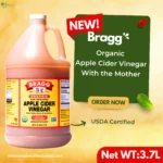 Bragg Organic Apple Cider Vinegar With The Mother bottle in Bangladesh – natural weight loss and detox drink