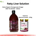 Fatty Liver Solution Detox Organic Pomegranate Vinegar & Beetroot Powder Combo Pack price in Bangladesh