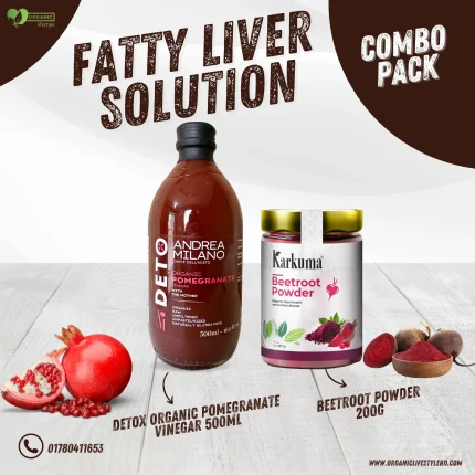 Fatty Liver Solution Detox Organic Pomegranate Vinegar & Beetroot Powder Combo Pack price in Bangladesh