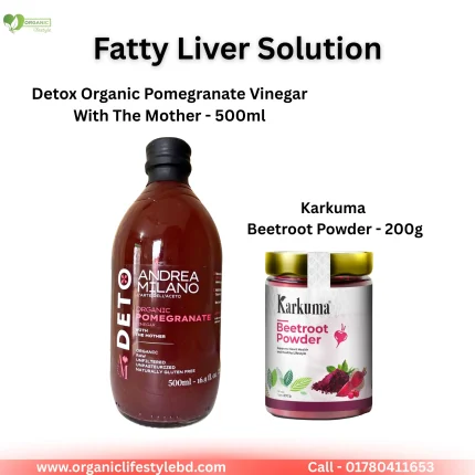 Fatty Liver Solution Detox Organic Pomegranate Vinegar & Beetroot Powder Combo Pack price in Bangladesh