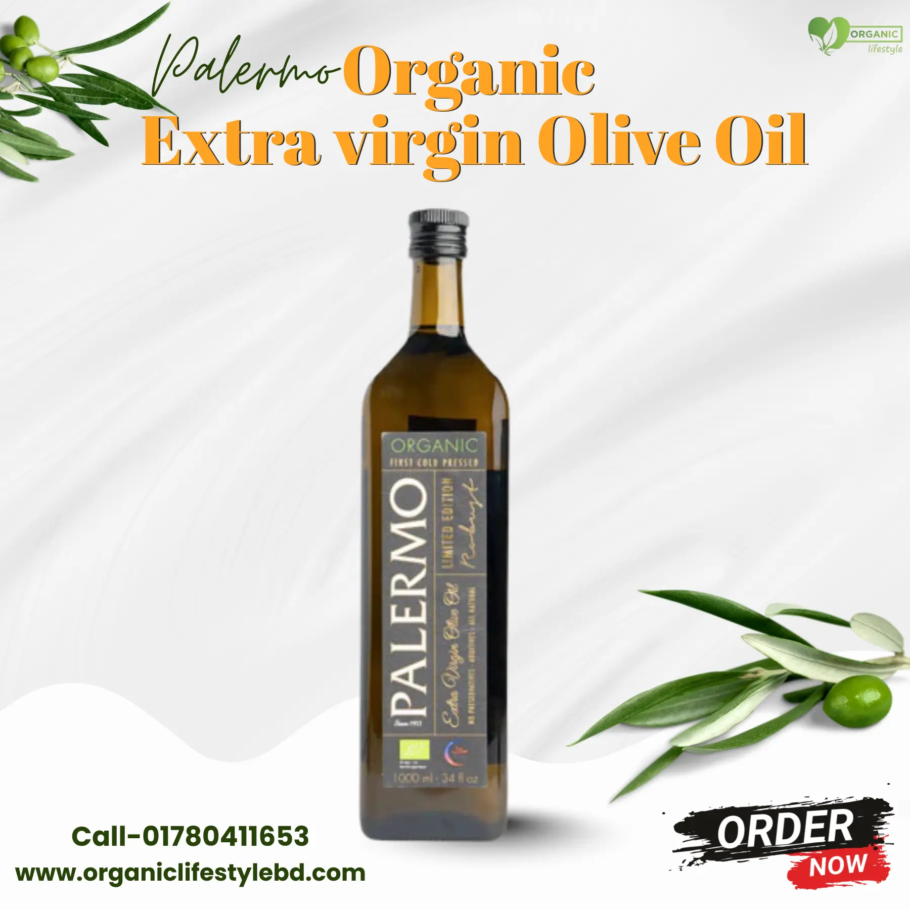 Palermo Organic Extra Virgin olive oil 1 Liter Price in Bangladesh