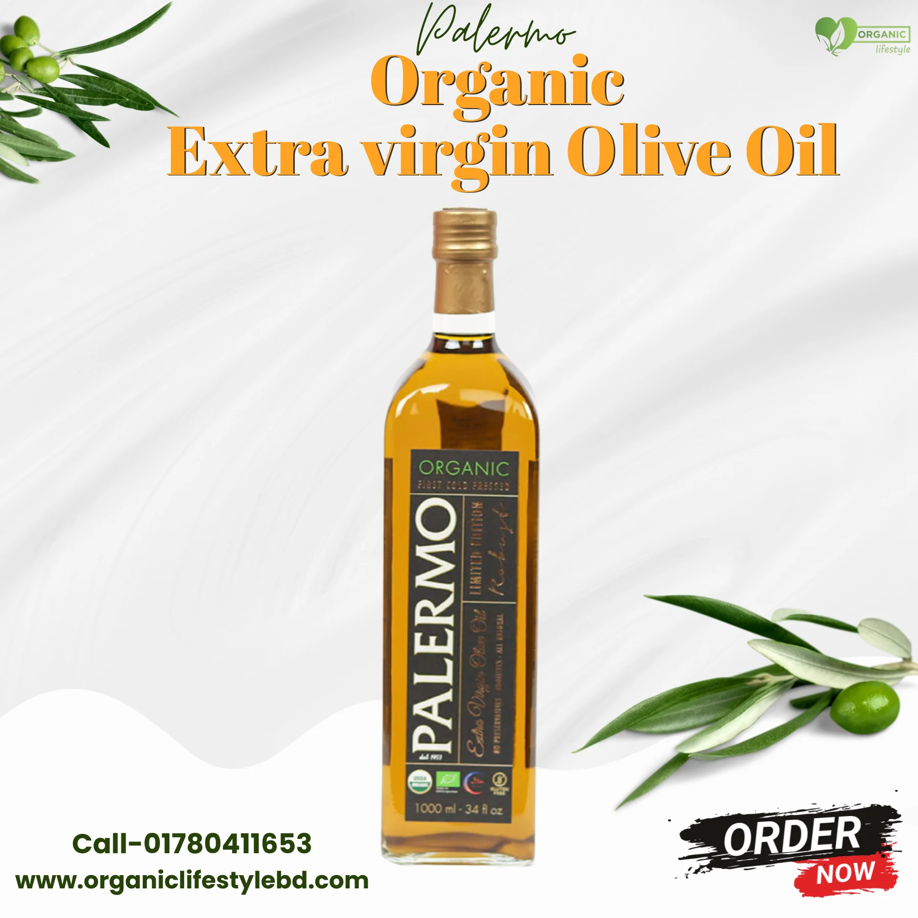 Palermo Organic Extra Virgin olive oil 1 Liter Price in Bangladesh