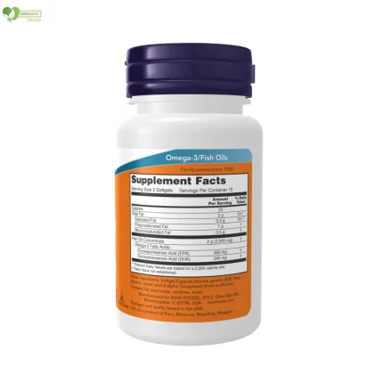 NOW Omega 3 Fish Oil Capsule 1000mg - 30 Softgel USA price in Bangladesh