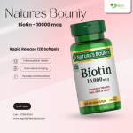 Natures Bounty Biotin 10000 mcg 120 softgels price in bd