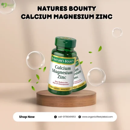 Nature’s Bounty Calcium Magnesium & Zinc 100 covered caplets price in Bangladesh