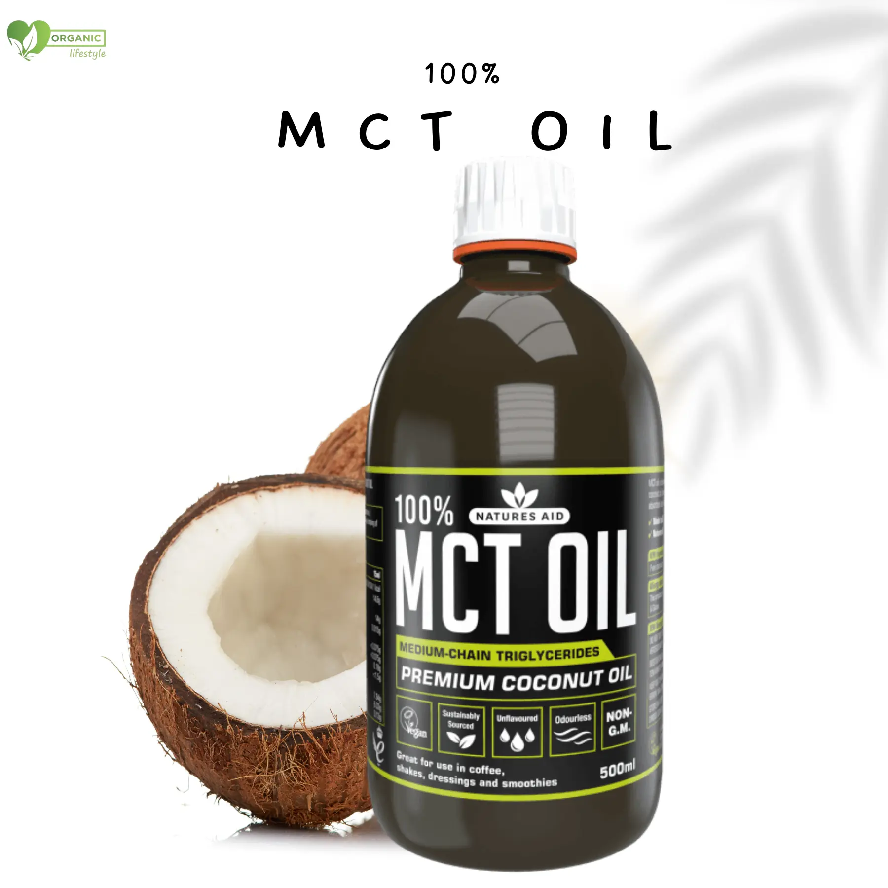 Natures Aid 100% Pure MCT Oil 500ml price