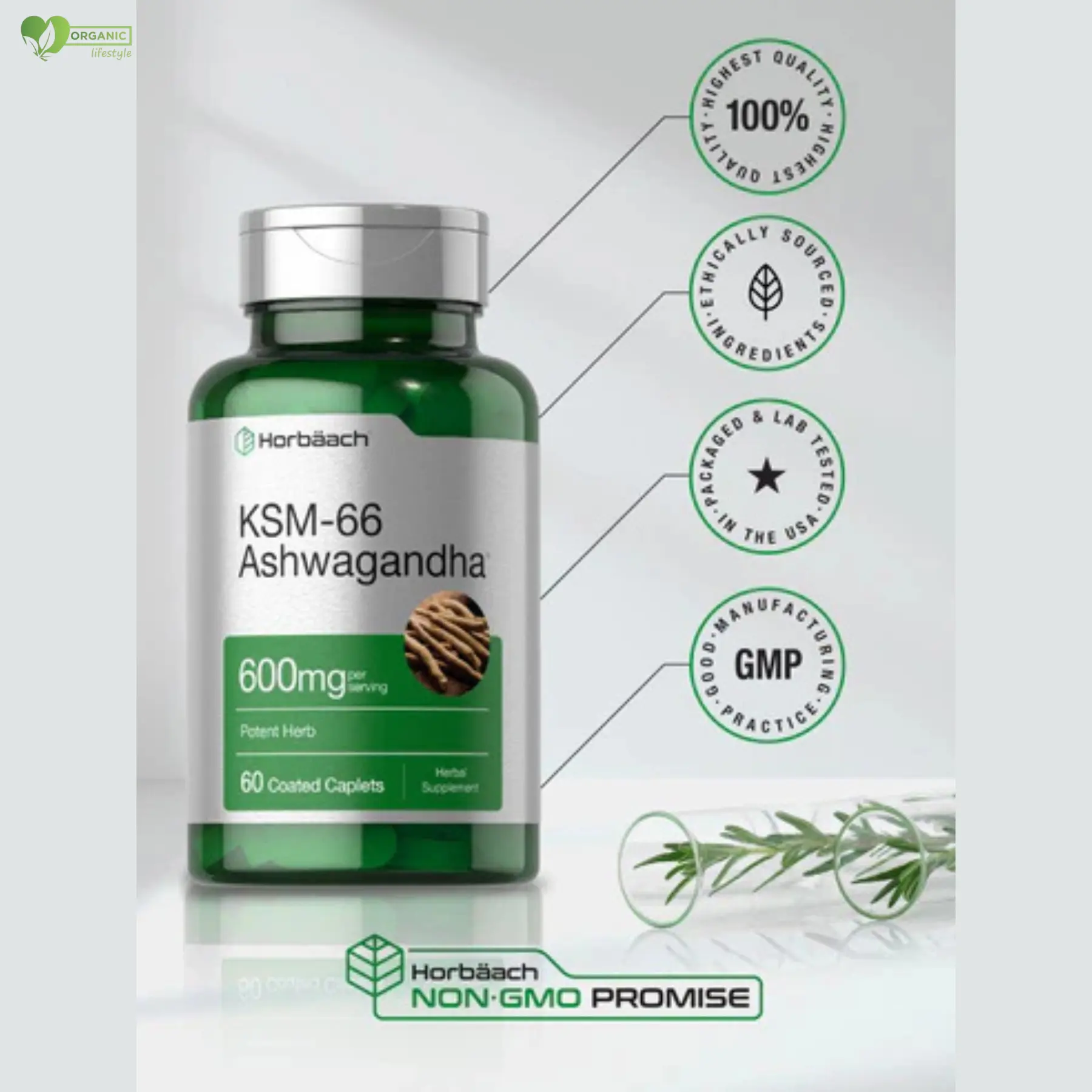 Horbaach KSM 66 Ashwagandha 600mg price in Bangladesh