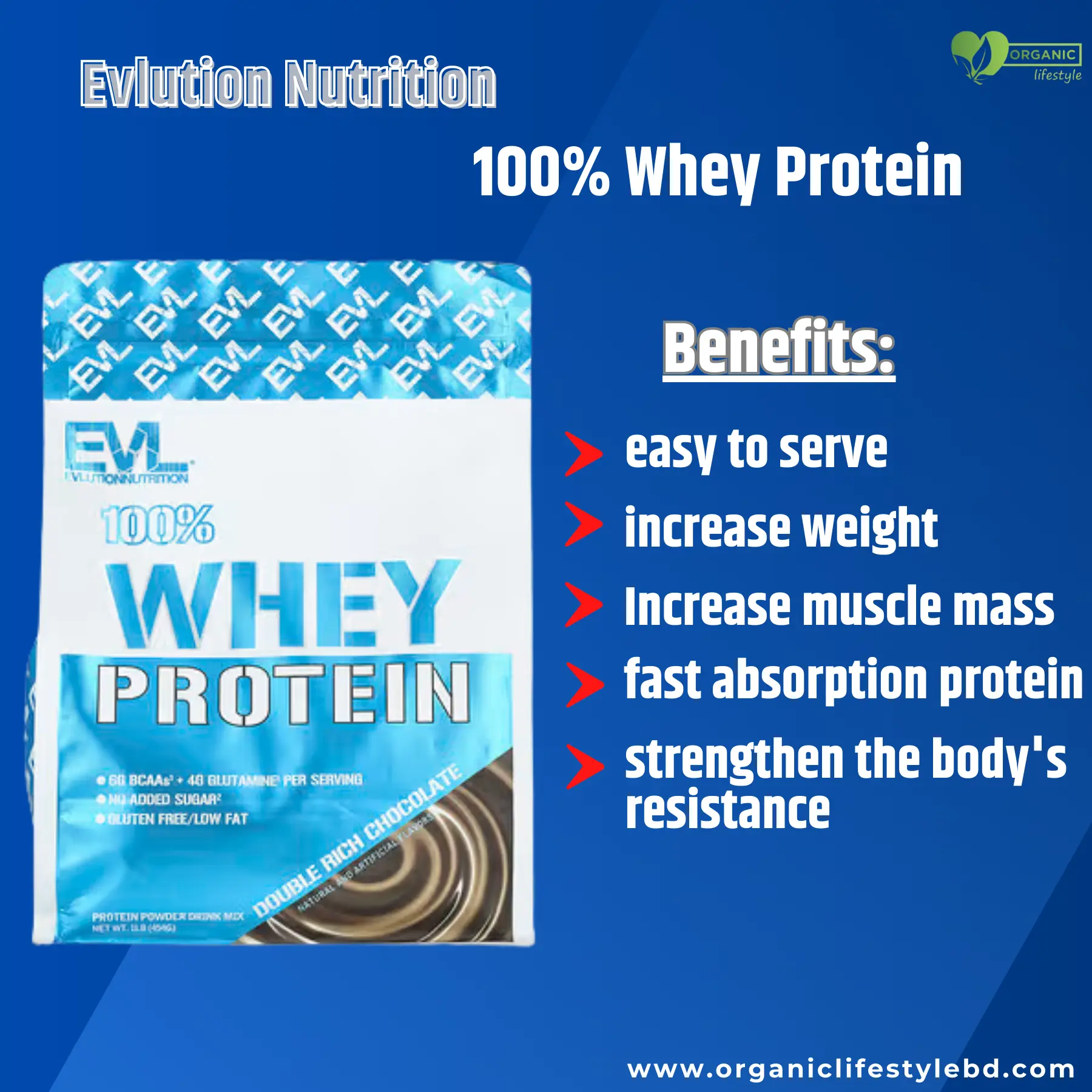 Evlution Nutrition 100% Whey Protein price in Bangladesh
