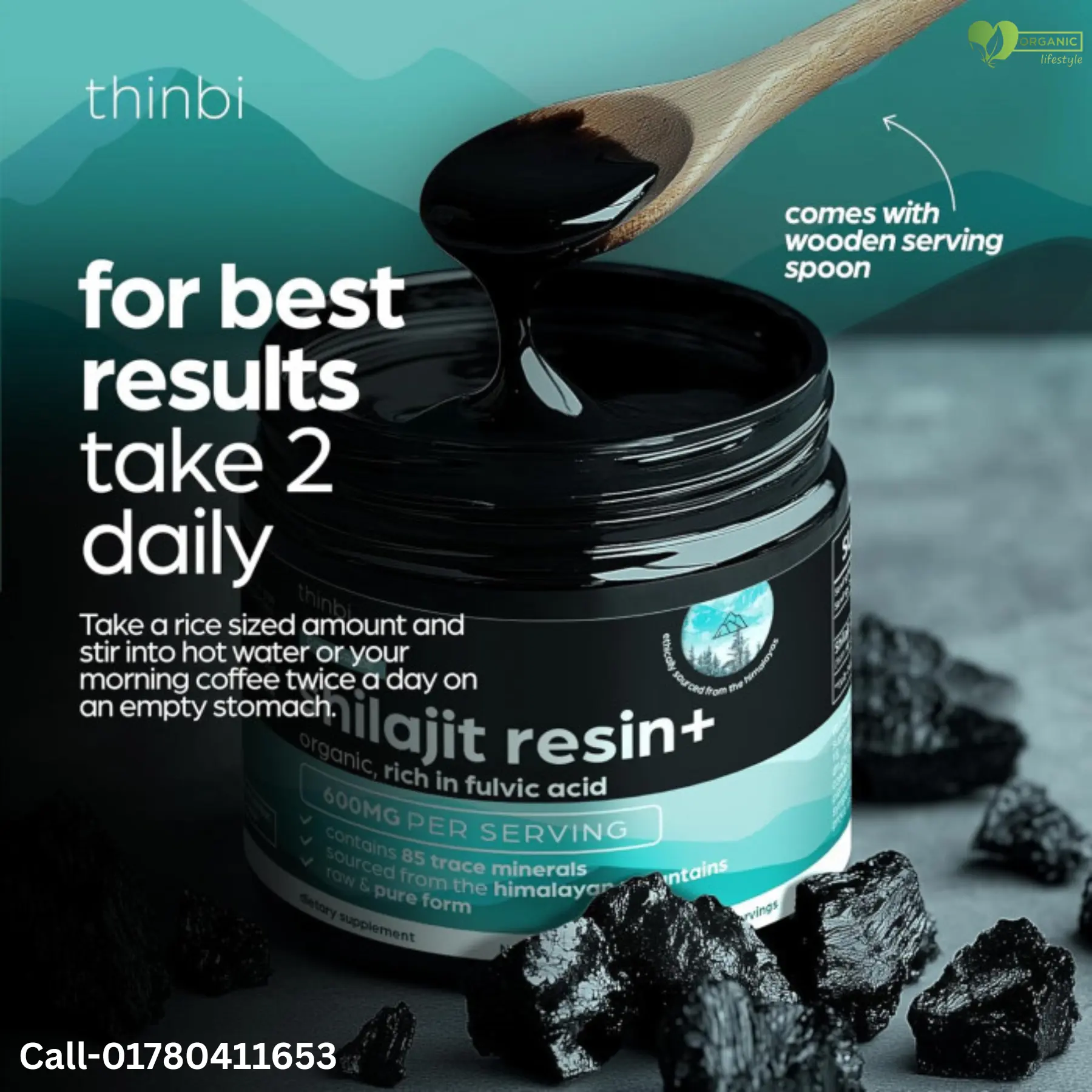 Thinbi Shilajit Resin+ Pure Himalayan Shilajit, 120gm price in Bangladesh