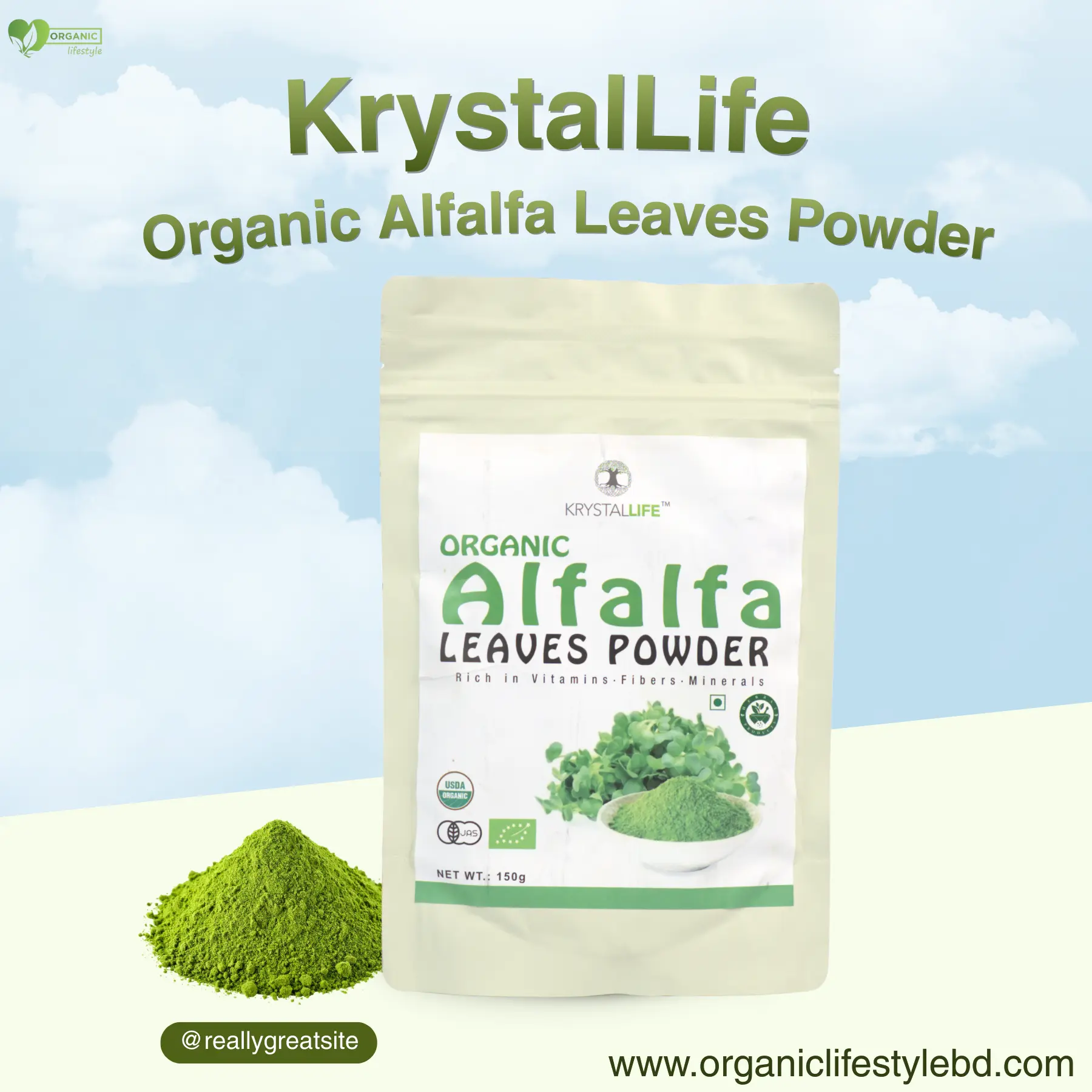 Organic Alfalfa Leaves Powder price in Bangladesh