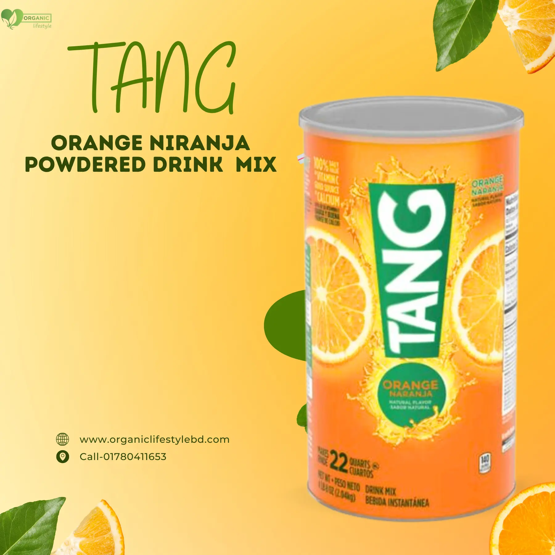 Tang Orange Naranja Powdered Drink Mix 2.04kg (USA) price in Bangladesh