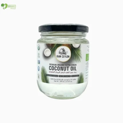 Raw Ceylon Premium Organic Extra Virgin Coconut oil-200ml price in Bngladesh